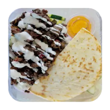 Beef Shawarma Over Salad